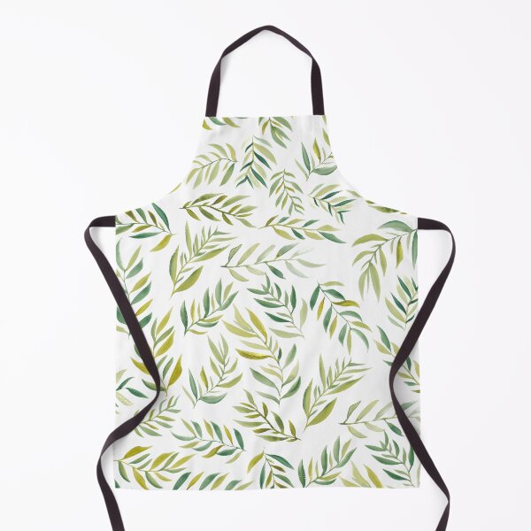 Item preview, tropical leaf pattern greenery watercolor designed and sold by GirlyTrend.