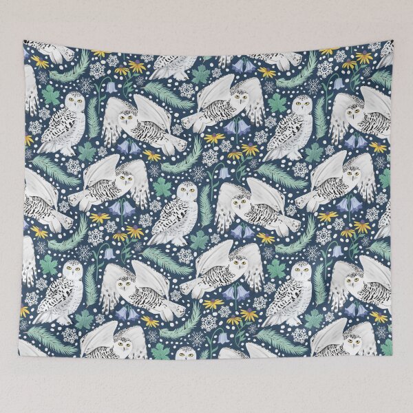 Item preview, Snowy Owls on a Snowy Eve designed and sold by Tangerine-Tane.