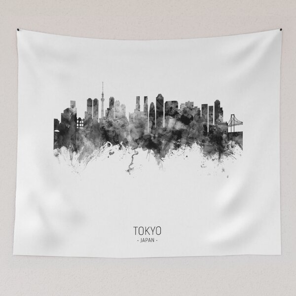 Artikelvorschau, Tokyo Japan Skyline entworfen und verkauft von ArtPrints.
