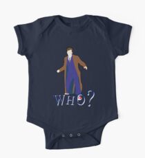 "WHO?" Tenth Doctor T-Shirt One Piece - Short Sleeve