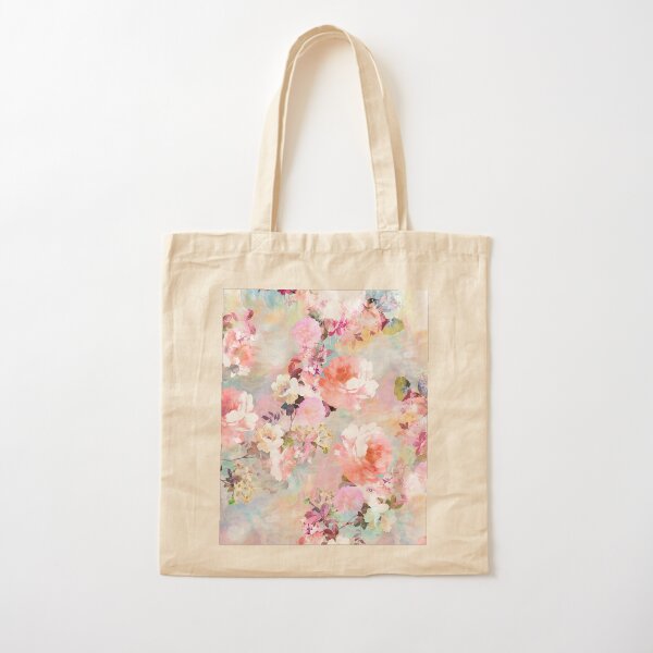 Item preview, Romantic Pink Teal Watercolor Chic Floral Pattern designed and sold by GirlyTrend.