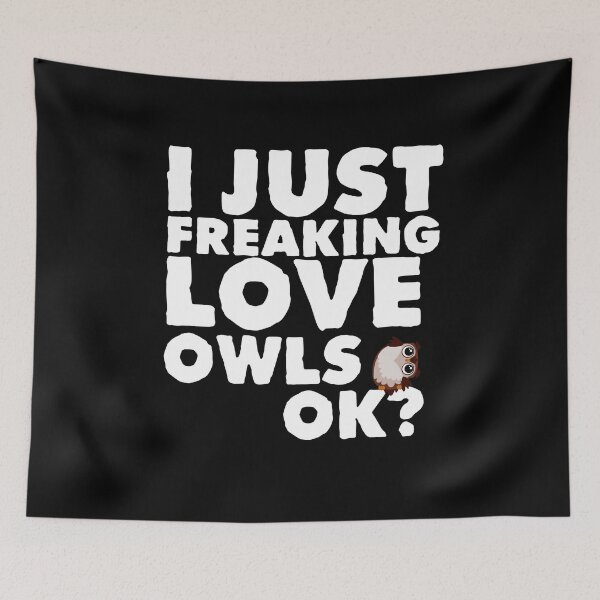 Item preview, I Just Freaking Love Owls Ok Kawaii Owl Face Owl Mom Novelty Gift  designed and sold by Akmloza.