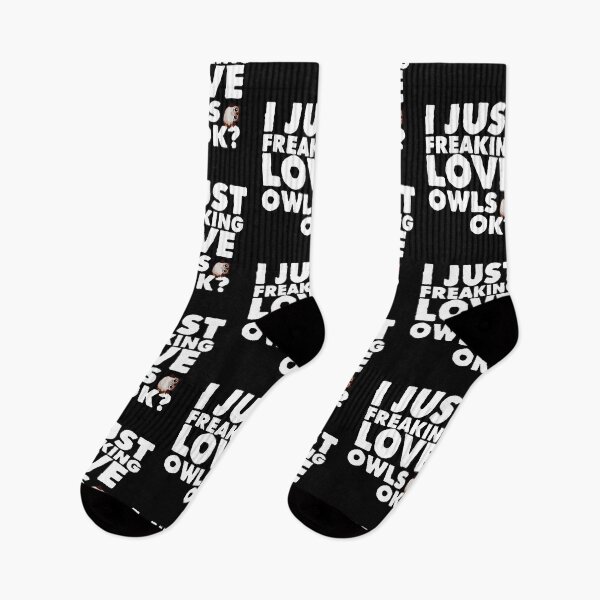 Item preview, I Just Freaking Love Owls Ok Kawaii Owl Face Owl Mom Novelty Gift  designed and sold by Akmloza.