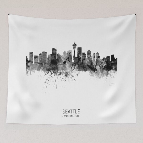 Item preview, Seattle Washington Skyline designed and sold by ArtPrints.
