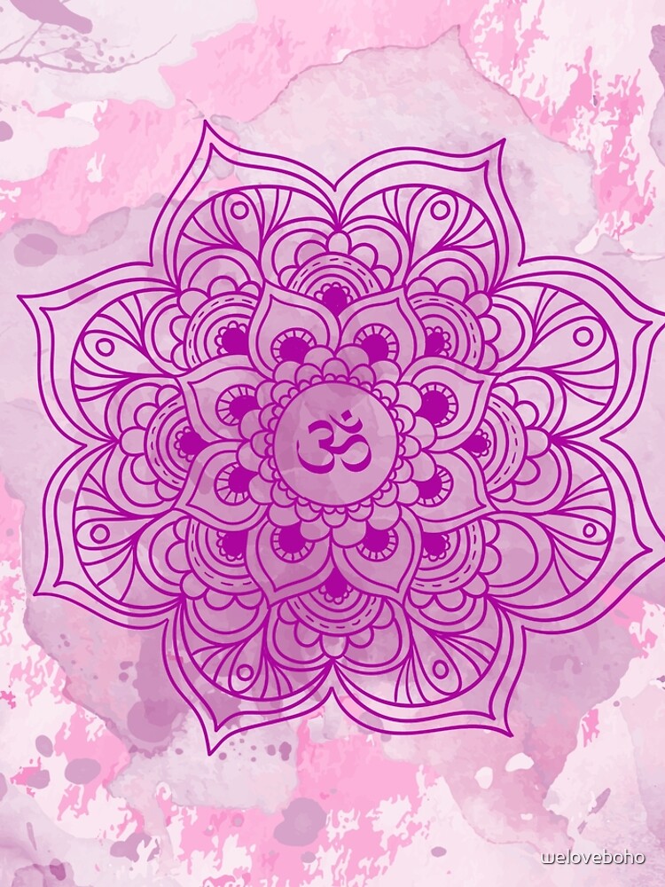 Purple Mandala watercolor de weloveboho