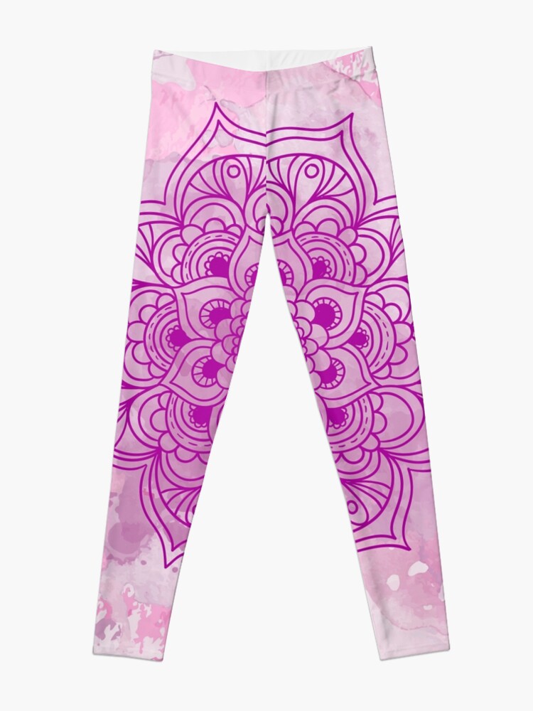 Vista alternativa de Leggings Purple Mandala watercolor