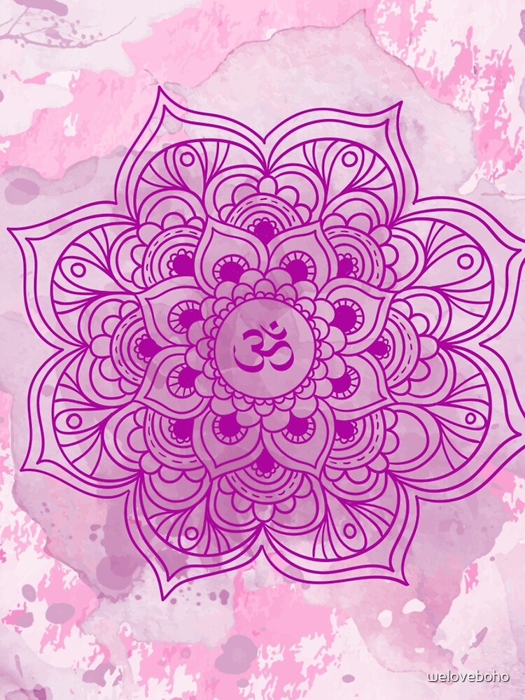 Purple Mandala watercolor de weloveboho