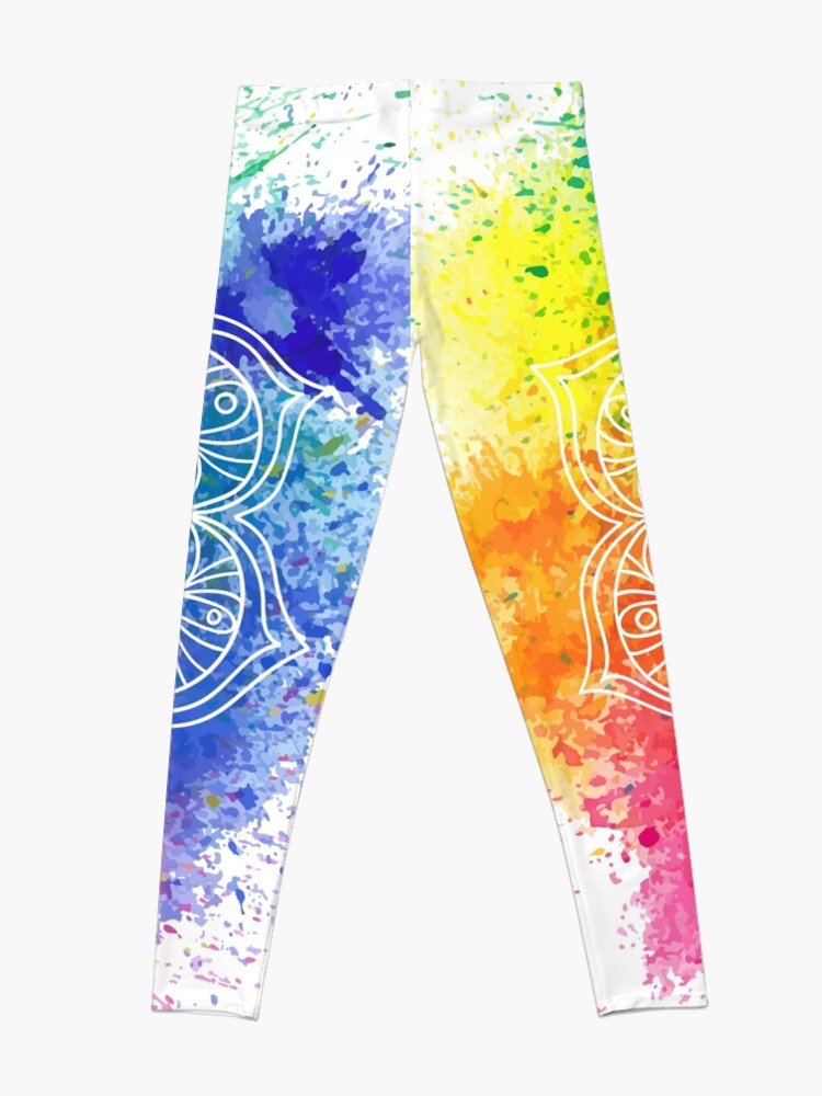 Vista alternativa de Leggings Multicolored Mandala watercolor