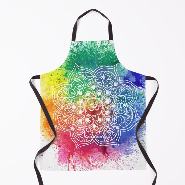 Item preview, Multicolored Mandala watercolor designed and sold by weloveboho.