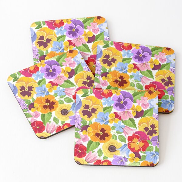 Item preview, Floral pattern with bright colorful wild flowers. designed and sold by Naddya.