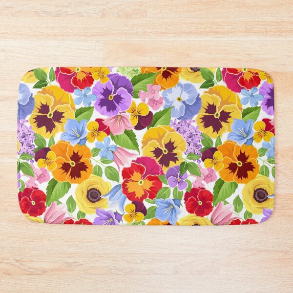 Item preview, Floral pattern with bright colorful wild flowers. designed and sold by Naddya.