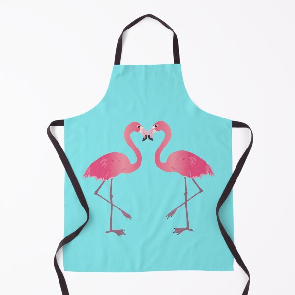 Two Pink flamingo's Apron