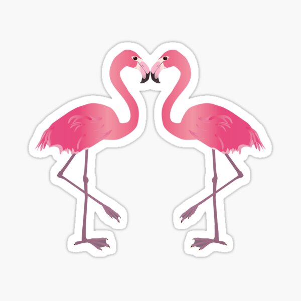 Item preview,  Two Pink flamingo's designed and sold by Bwiselizzy.
