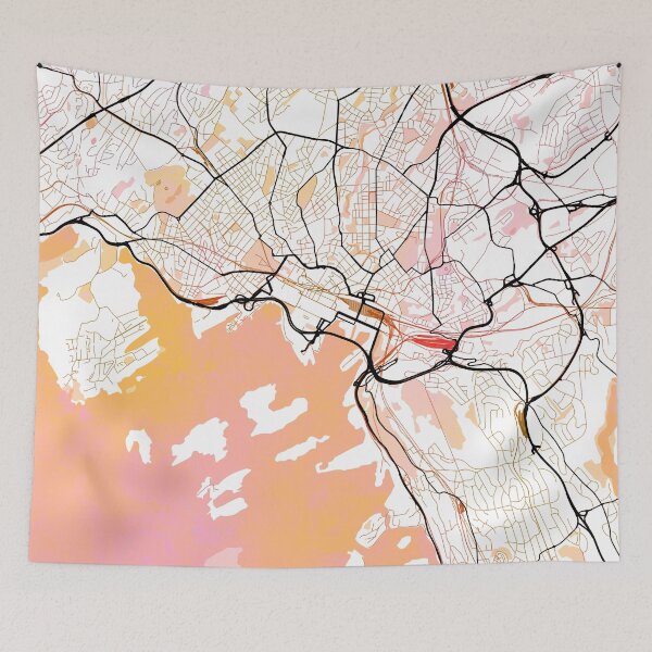 Item preview, Oslo Norway Street Map Color designed and sold by IvonDesign.