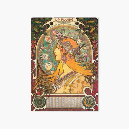 HD. Zodiac (Second version), by Alphonse Mucha (1896) HIGH DEFINITION Art Board Print