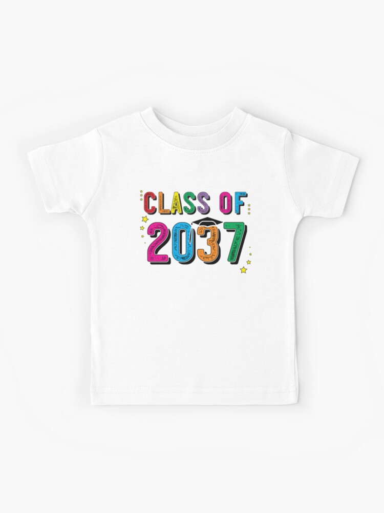 Class Of 2037 Grow With Me Graduation Senior Kids T-Shirt for Sale by  ZNOVANNA