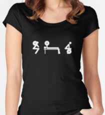 Squat Bench Deadlift Women's Fitted Scoop T-Shirt