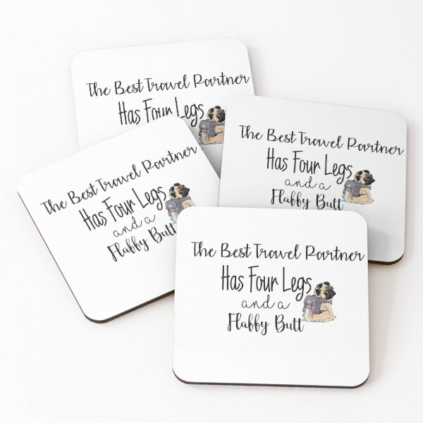 Item preview, The Best Travel Partner Pug designed and sold by Tee Inspiration.