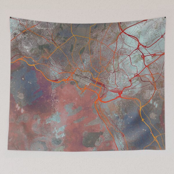 Item preview, Oslo Norway Street Map Urban designed and sold by IvonDesign.