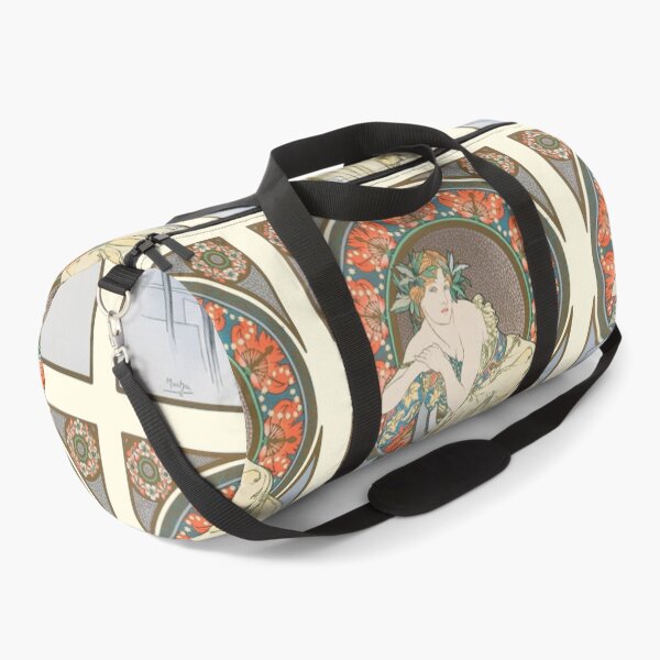 Item preview, HD. Woman with Poppies, by Alphonse Mucha (1898) HIGH DEFINITION (Original colors) designed and sold by MINDTHECHERRY.