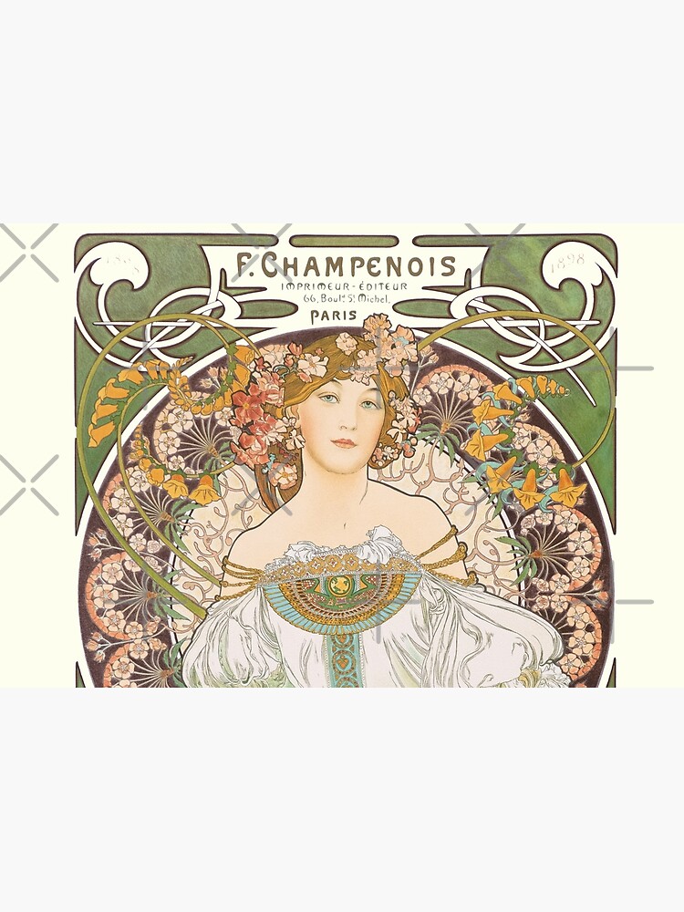 HD. F. Champenois, by Alphonse Mucha HIGH DEFINITION (Original colors) by mindthecherry