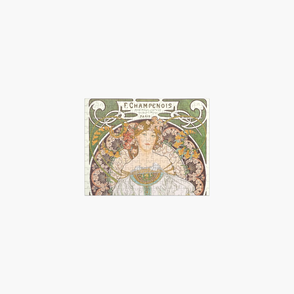 HD. F. Champenois, by Alphonse Mucha HIGH DEFINITION (Original colors) Jigsaw Puzzle