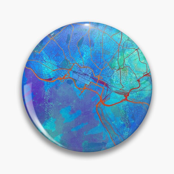 Item preview, Oslo Norway Street Map Blue Lagoon designed and sold by IvonDesign.