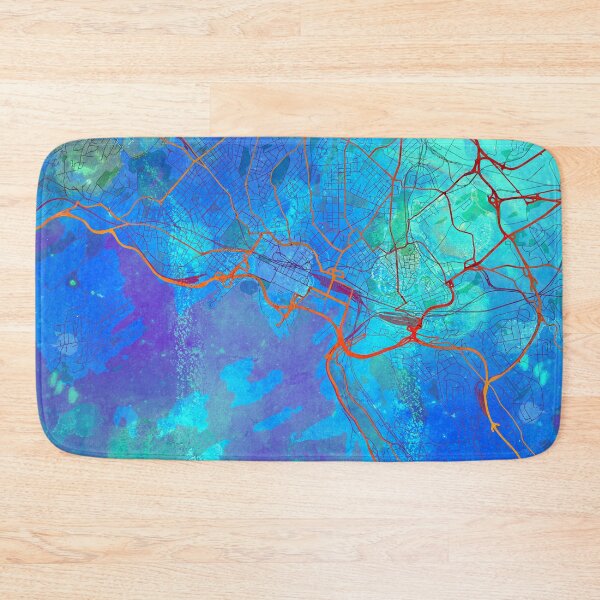 Item preview, Oslo Norway Street Map Blue Lagoon designed and sold by IvonDesign.