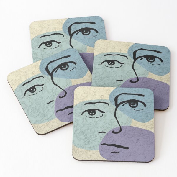 Item preview, Face design on green and yellow background. decorating, interiors designed and sold by jayne0524.