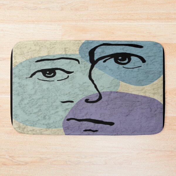 Item preview, Face design on green and yellow background. decorating, interiors designed and sold by jayne0524.