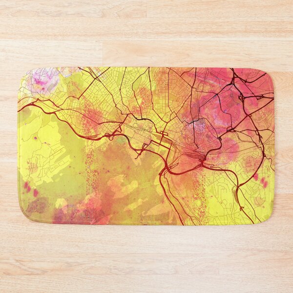 Item preview, Oslo Norway Street Map Magma Eruption designed and sold by IvonDesign.