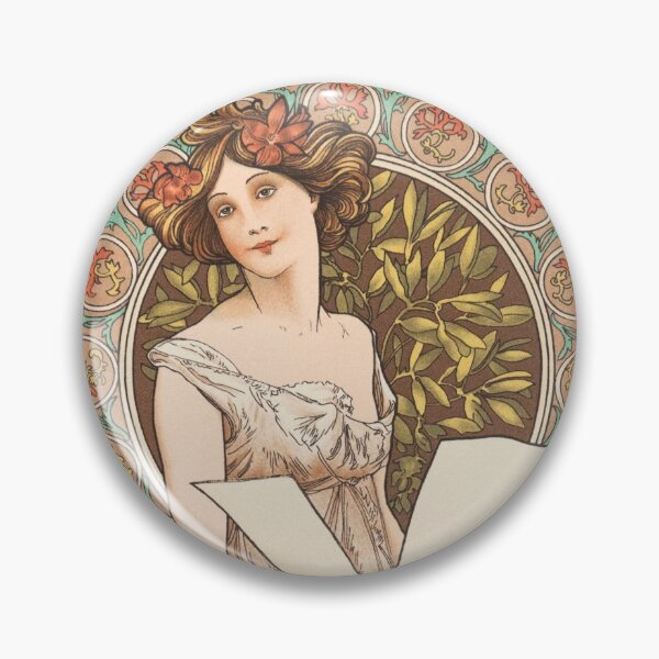 Item preview, HD. Champenois Calendar, Alphonse Mucha HIGH DEFINITION (original colors) designed and sold by MINDTHECHERRY.