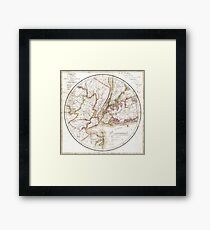 New York Map 1828 Framed Print