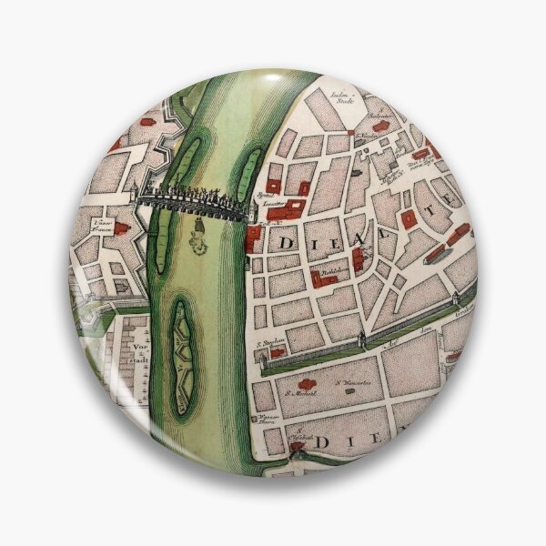 Item preview, Vintage Map of Prague Czech Republic (1730) designed and sold by BravuraMedia.