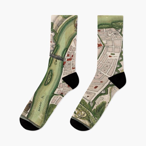 Item preview, Vintage Map of Prague Czech Republic (1730) designed and sold by BravuraMedia.
