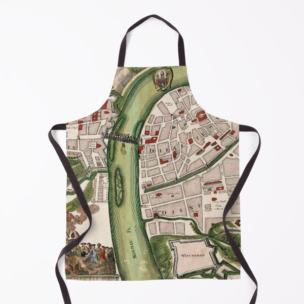 Item preview, Vintage Map of Prague Czech Republic (1730) designed and sold by BravuraMedia.