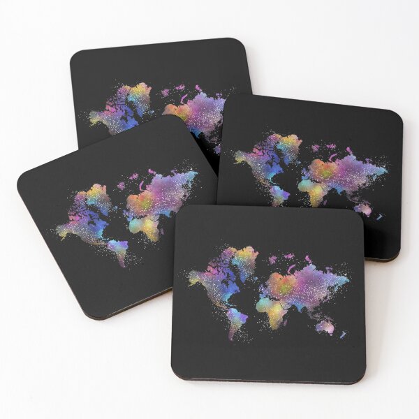 Item preview, World Map in Stars designed and sold by Olivia Ossege.