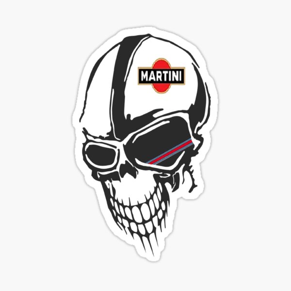 Skull martini racing Sticker