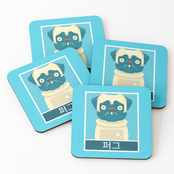 Item preview, Pug (written in Korean) designed and sold by K-LetterCo.