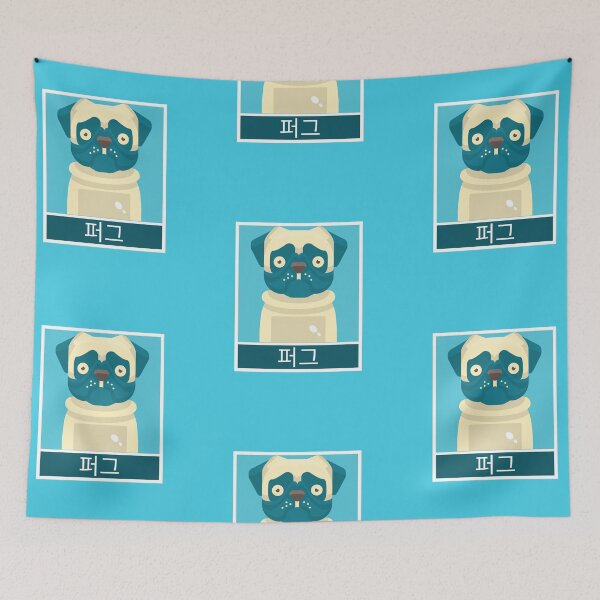 Item preview, Pug (written in Korean) designed and sold by K-LetterCo.