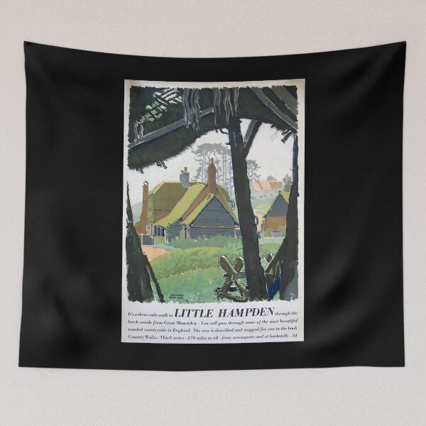 Item preview, Railway Poster Little Hampden designed and sold by stickart-marek.
