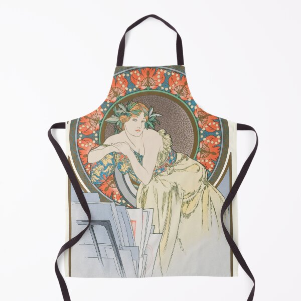 Item preview, HD. Woman with Poppies, by Alphonse Mucha (1898) HIGH DEFINITION (Original colors) designed and sold by MINDTHECHERRY.