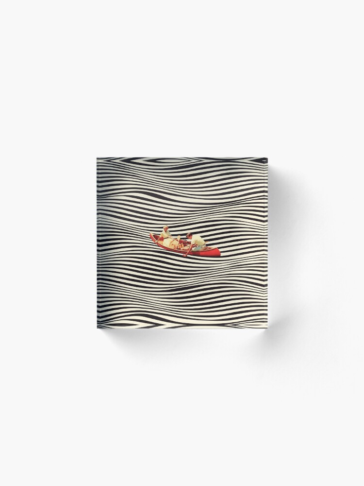 Alternate view of Illusionary Boat Ride 2 Acrylic Block