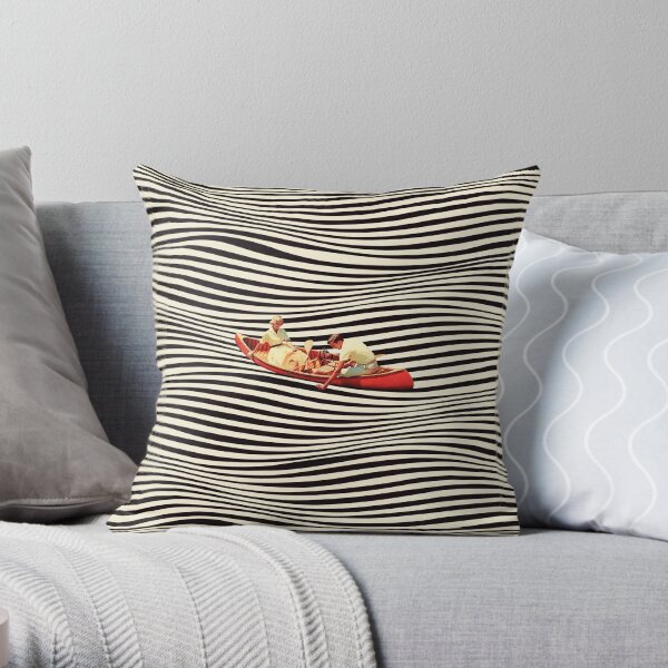 Illusionary Boat Ride 2 Throw Pillow