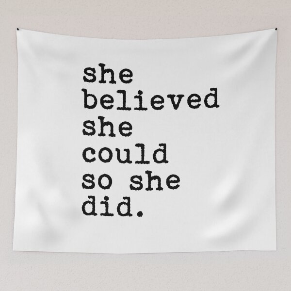 Item preview, She Believed She Could So She Did designed and sold by House Sparrow.
