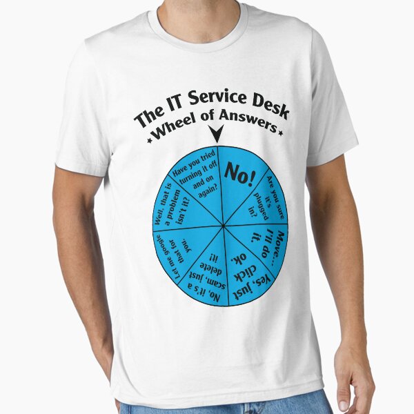 Item preview, The IT Service Desk Wheel of Answers. designed and sold by OffensiveFun.