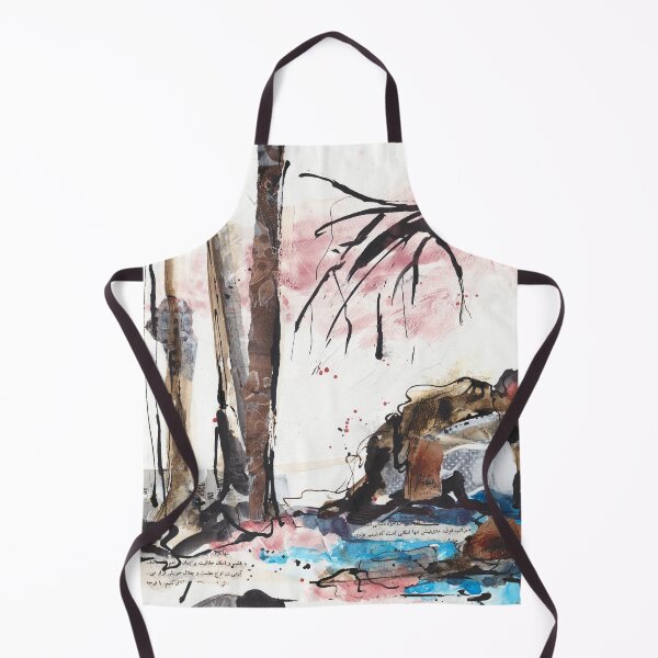 Item preview, Abstract mixed media landscape - wabi sabi designed and sold by kittyvdheuvel.