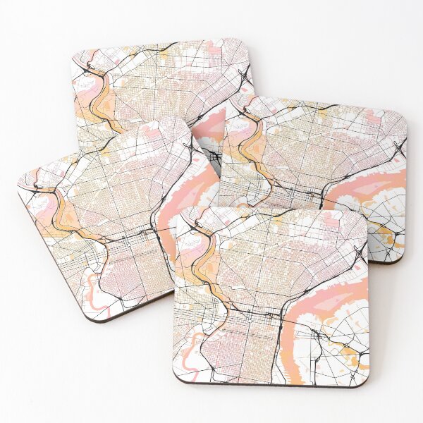 Item preview, Philadelphia Pennsylvania Street Map Color designed and sold by IvonDesign.