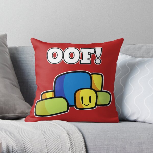Roblox Oof Noob Big Head Throw Pillow By Smoothnoob Redbubble - strong noob shows affection to dabbing body pillow roblox