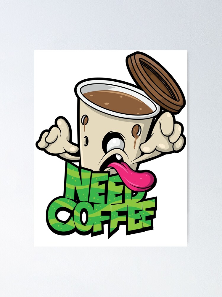 Must have coffee - Zombie Photographic Print by nektarinchen